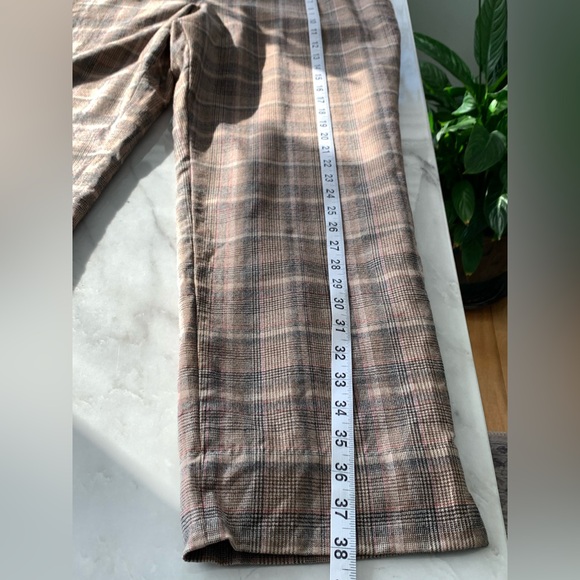 Talbots Hampshire Ankle Lined Wool Blend Lux Plaid Pants 12 - Picture 5 of 10
